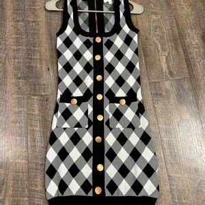 Black and white dress